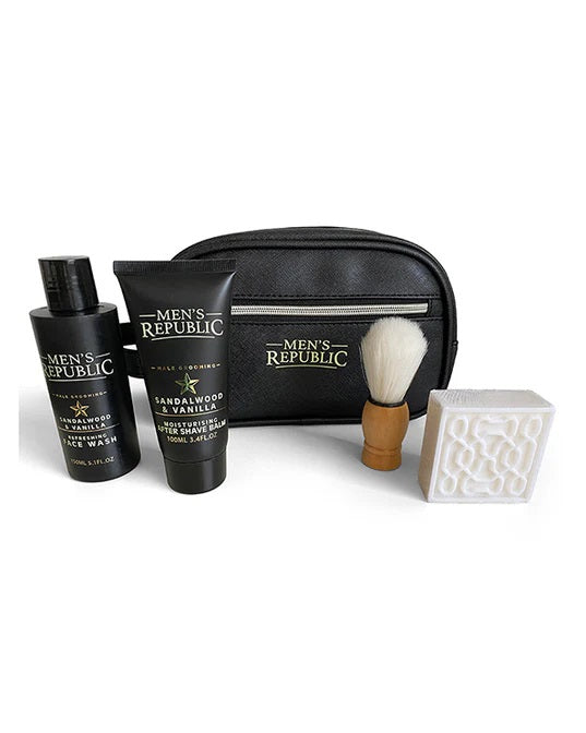 Mens Republic Grooming Kit - 4pc Cleansing In Toiletry Bag