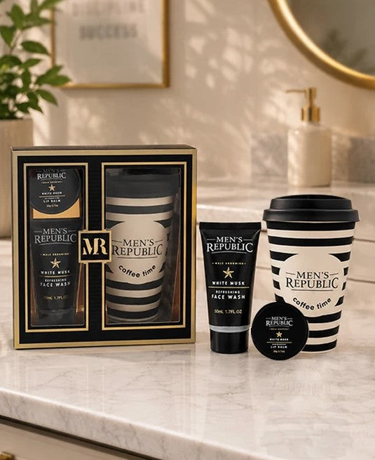 Mens Republic Grooming Kit With Coffee Mug