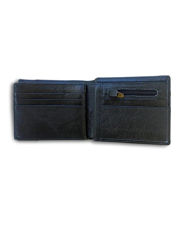 Mens Republic Leather Wallet - Black