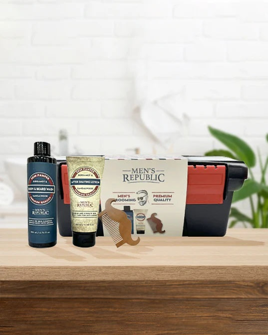 Mens Republic 4pc Grooming Kit Including Tool Case