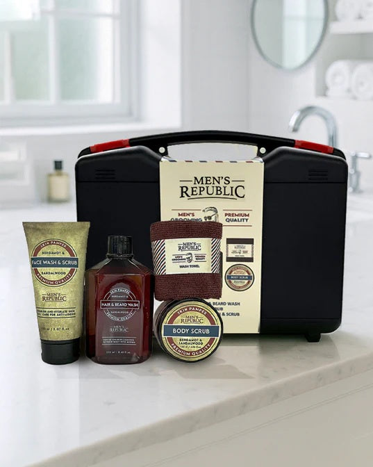 Mens Republic 5pc Grooming Kit Including Tool Case
