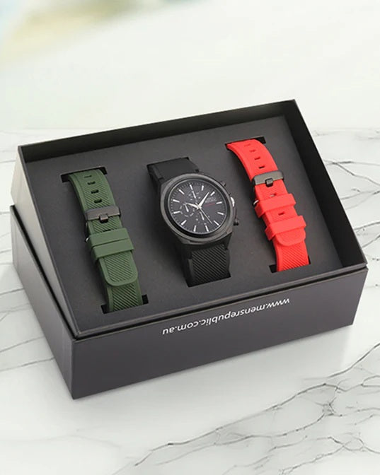 Mens Republic Watch Set - Replaceable Bands