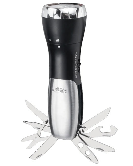 Mens Republic Multi-tool Survival Flashlight - 10 Functions