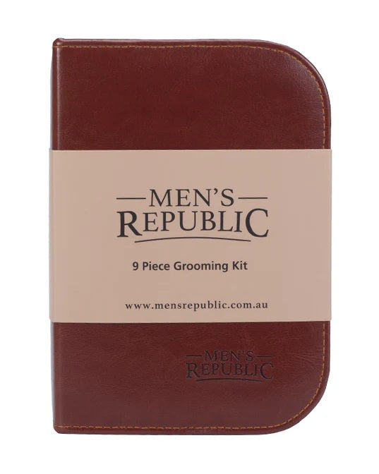 Mens Republic Men's Grooming Kit - 9 Pieces In Zipper Bag