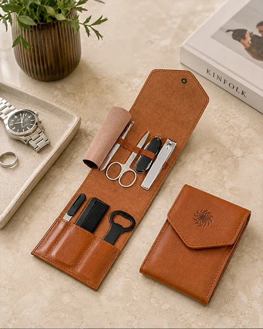 Mens Republic Grooming Kit - 7 Pcs In Foldable Travel Case