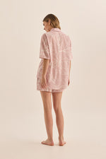 Load image into Gallery viewer, Gingerlilly Milana Pink Cotton Floral Pj Set [sz:xs]
