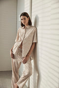 Gingerlilly Telisha Natural Geo Cotton Pj Set [sz:xs]