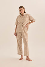 Load image into Gallery viewer, Gingerlilly Telisha Natural Geo Cotton Pj Set [sz:xs]
