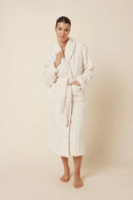 Load image into Gallery viewer, Gingerlilly Gabriella Plush Long Robe Ivory [sz:m]
