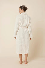 Load image into Gallery viewer, Gingerlilly Gabriella Plush Long Robe Ivory [sz:m]
