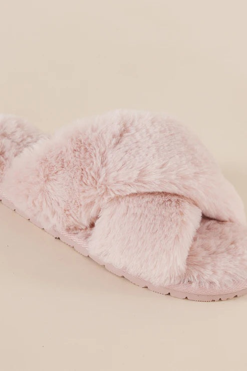 Gingerlilly Milan Plush Slipper Pink [sz:s]