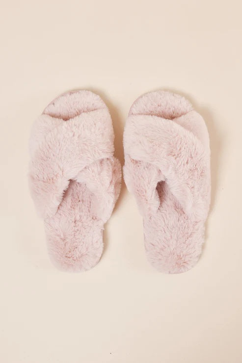 Gingerlilly Milan Plush Slipper Pink [sz:s]