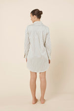 Load image into Gallery viewer, Gingerlilly Lolita Stripe Night Shirt - Ecru [sz:s]
