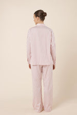 Load image into Gallery viewer, Gingerlilly Willow Cotton Stripe Pj Set - Pink [sz:s]
