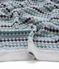 Nana Huchy Confetti Stripe Baby Blanket - Blue