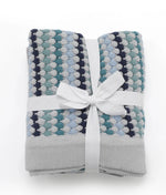 Load image into Gallery viewer, Nana Huchy Confetti Stripe Baby Blanket - Blue
