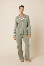 Load image into Gallery viewer, Gingerlilly Grace Bamboo Pj Set Olive [sz:s]
