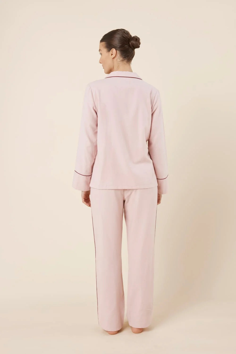 Gingerlilly Isabella Brushed Cotton Pj Set - Pink [sz:s]