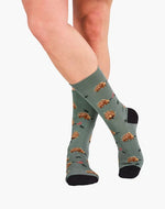 Load image into Gallery viewer, Bamboozld Mens Echidna Bamboo Sock Khaki R7-11
