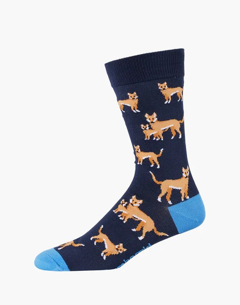 Bamboozld Mens Dingo Bamboo Sock Navy R7-11