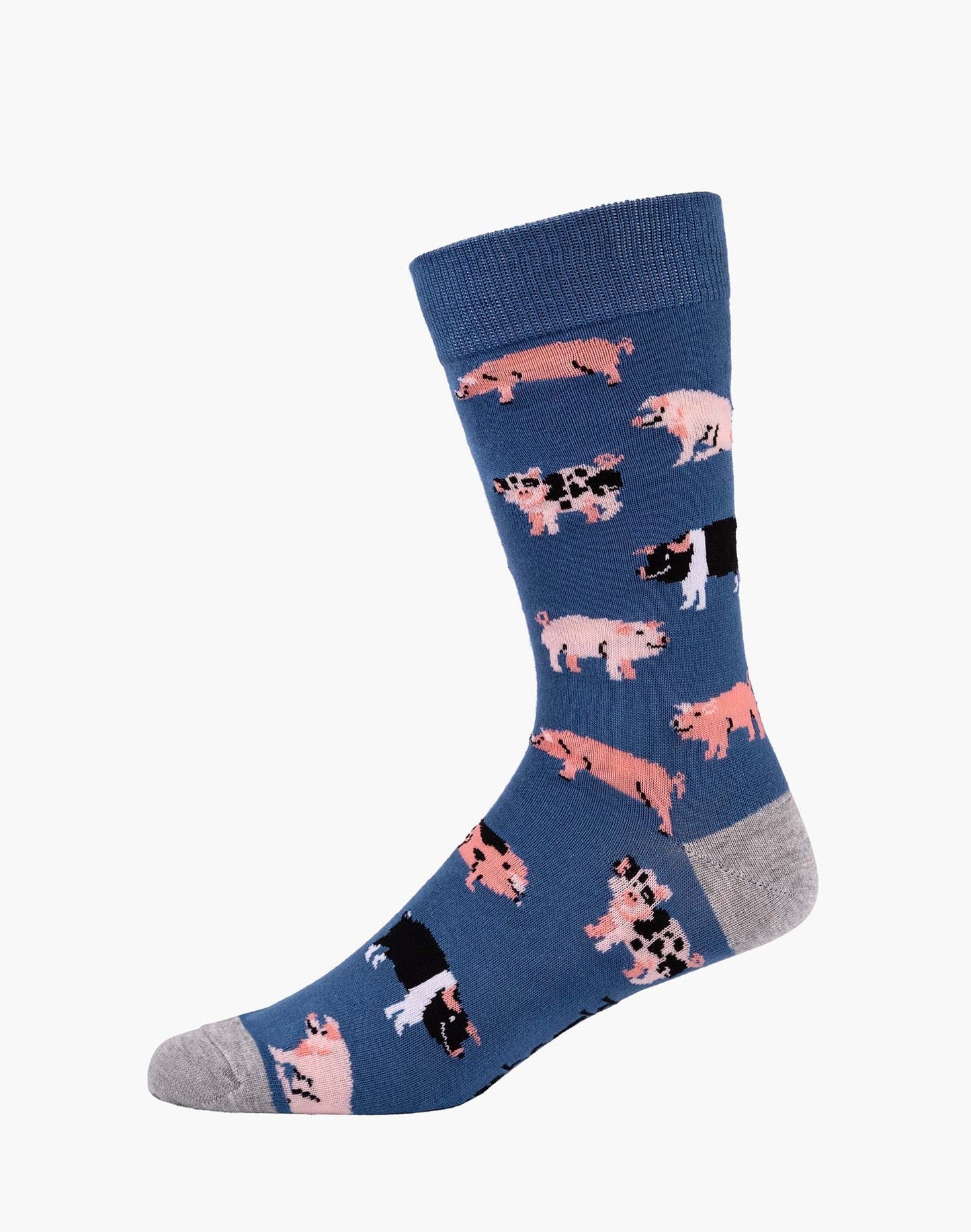Bamboozld Mens Oink Bamboo Sock Denim R7-11