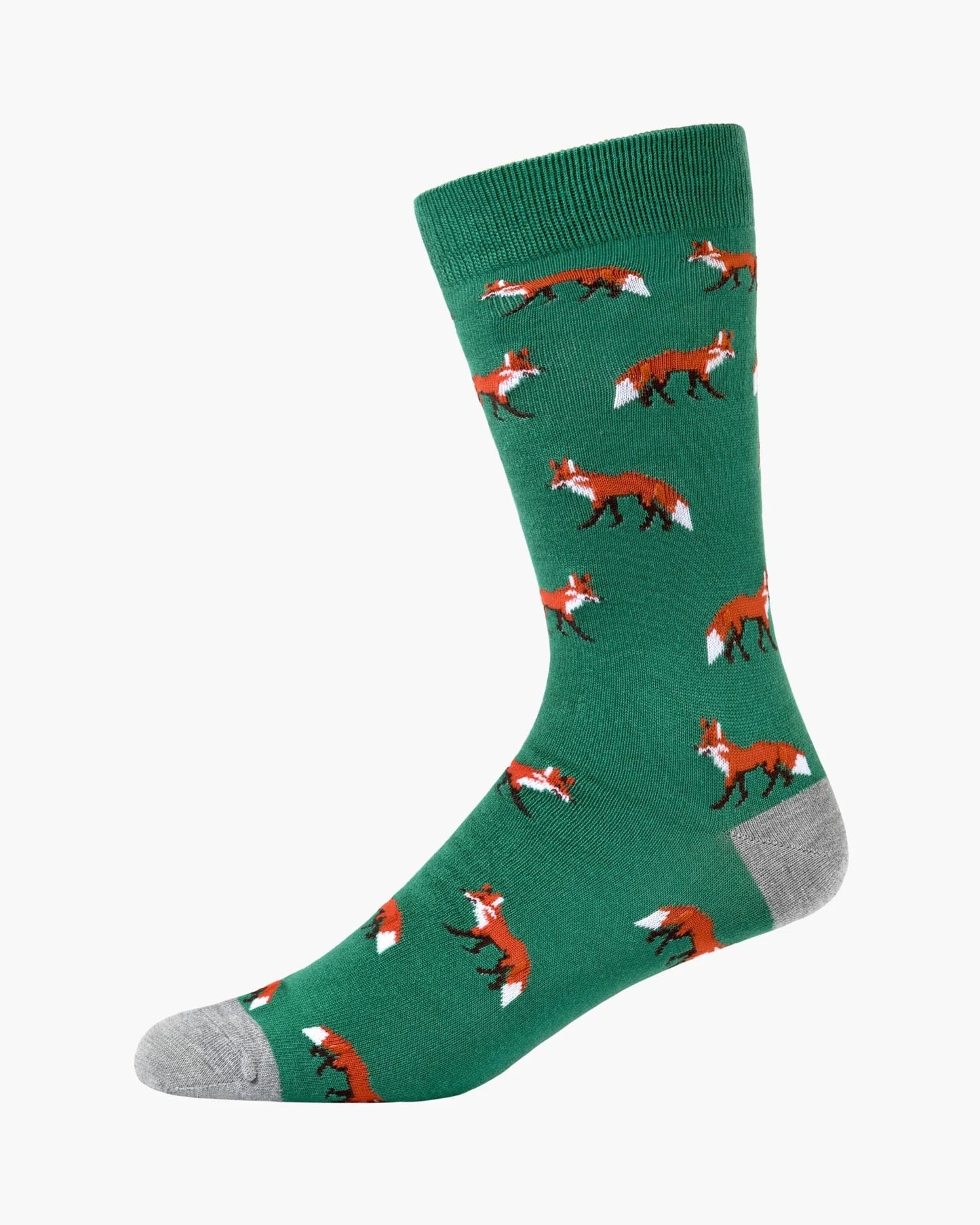 Bamboozld Mens Foxy Bamboo Sock Green R7-11