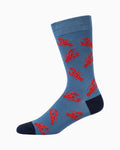 Bamboozld Mens Lobster Bamboo Sock Blue R7-11