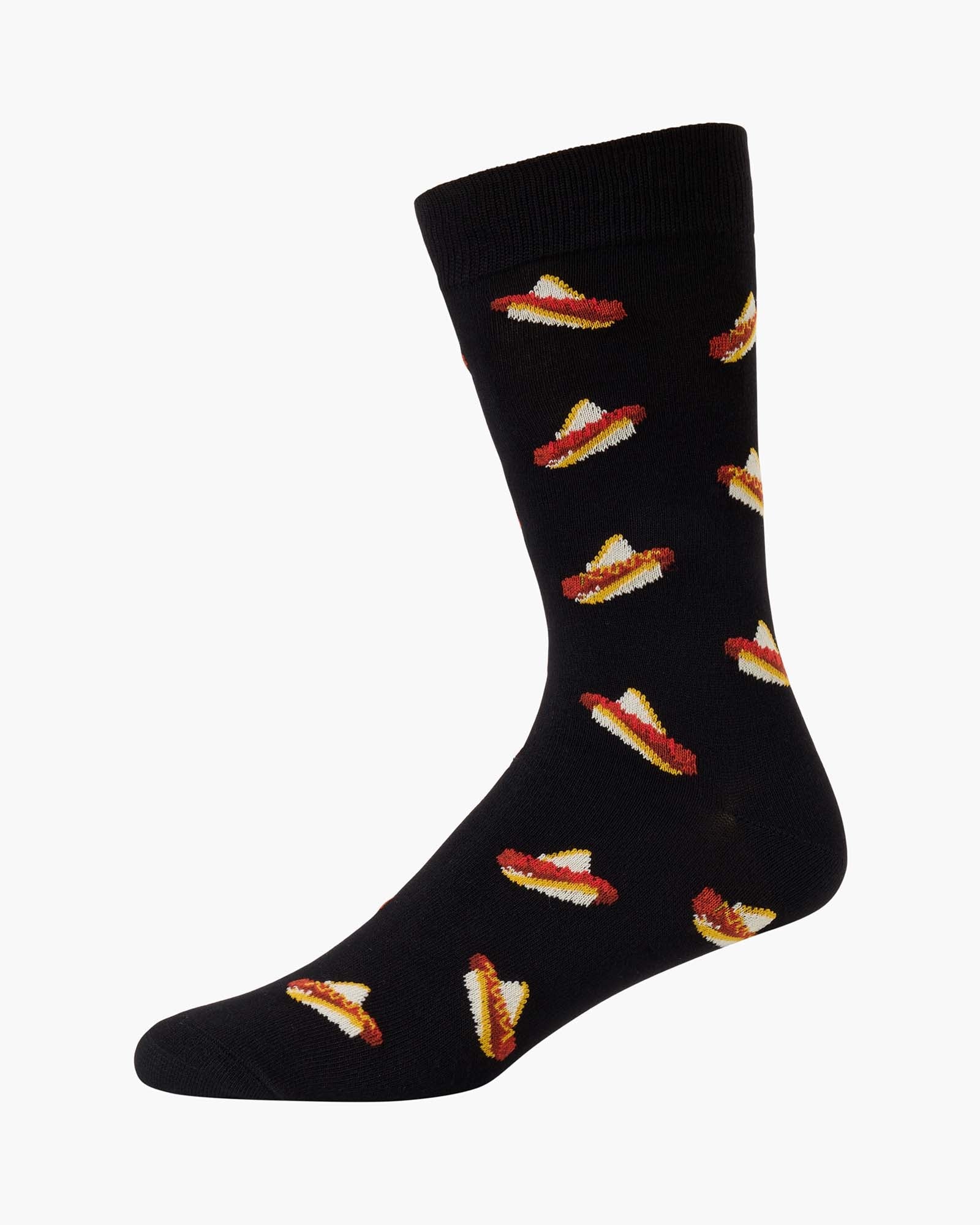 Bamboozld Mens Snags Bamboo Sock - Black Sz7-11