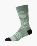 Bamboozld Mens Goat Dad Bamboo Sock - Khaki Sz7-11