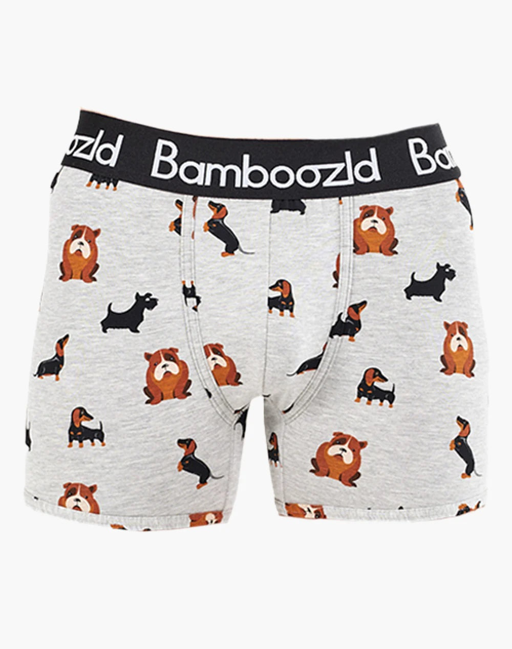 Bamboozld Mens Yappy Days Bamboo Trunk Grey Marle [sz:s]