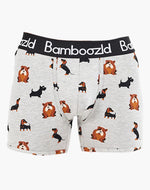 Load image into Gallery viewer, Bamboozld Mens Yappy Days Bamboo Trunk Grey Marle [sz:s]
