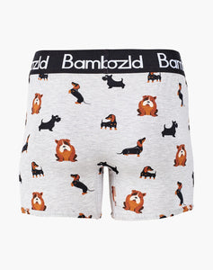 Bamboozld Mens Yappy Days Bamboo Trunk Grey Marle [sz:s]