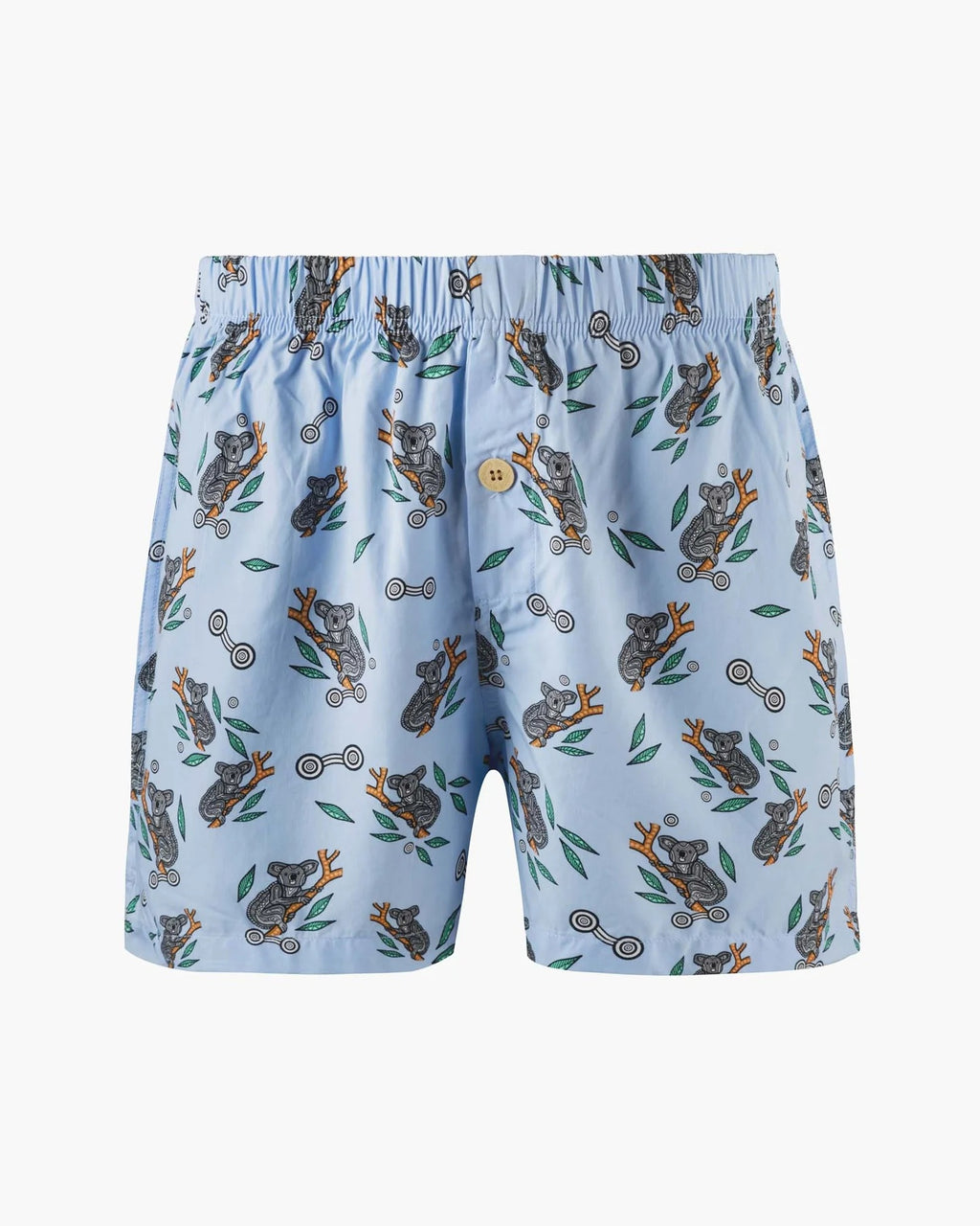 Bamboozld Mens Native Koala Bamboo Boxer Short Sky [sz:s]