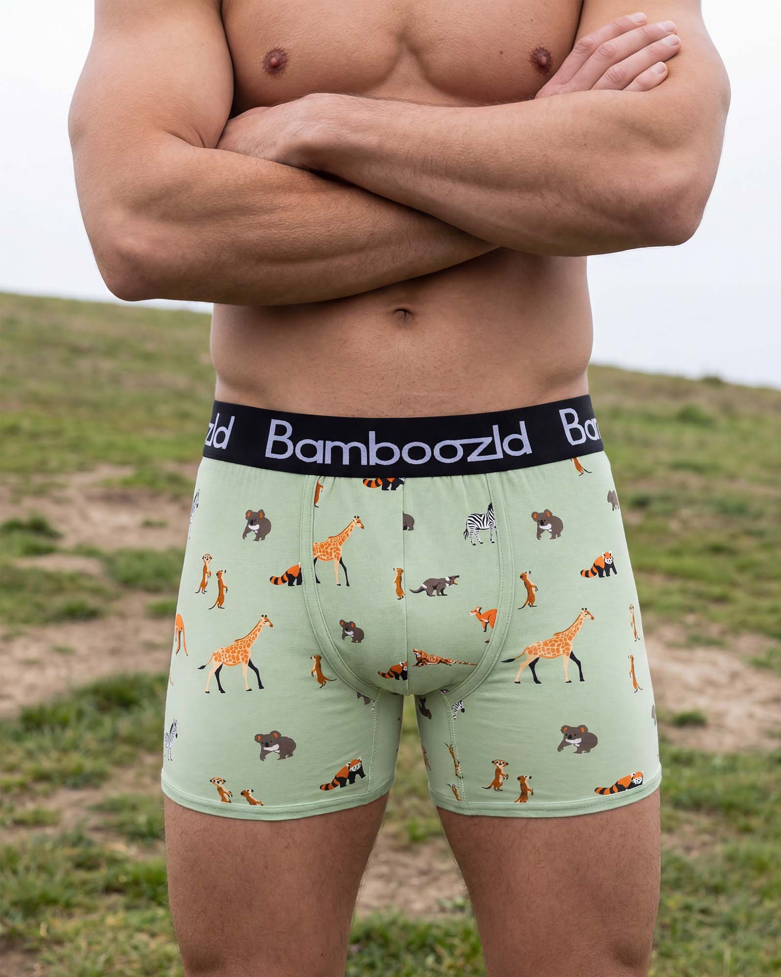 Bamboozld Mens Wild Thing Bamboo Trunk Sage [sz:m]