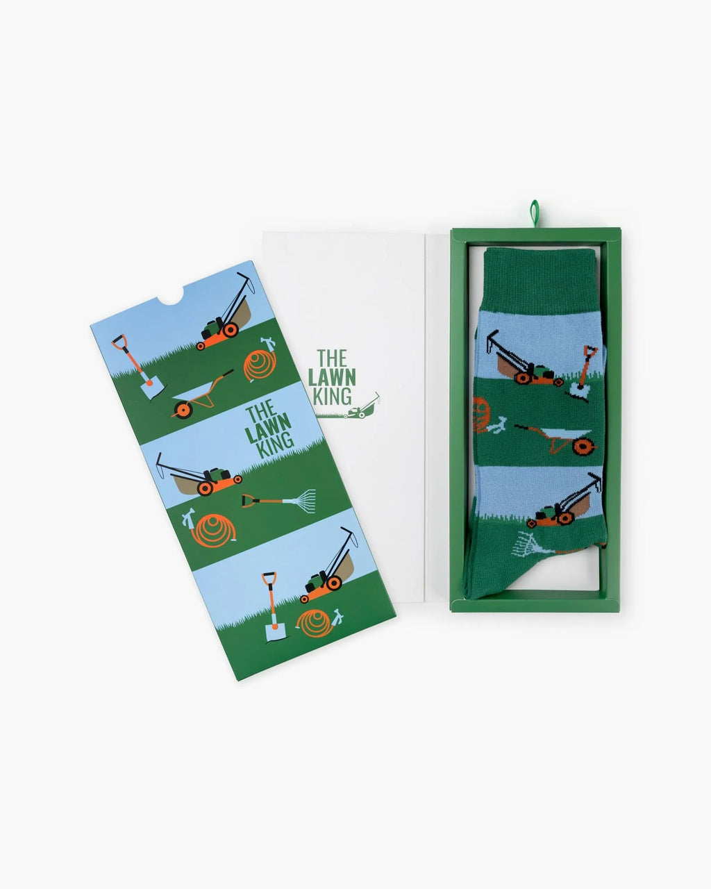 Bamboozld Mens Lawn King Bamboo Sock Card - Green Sz7-11