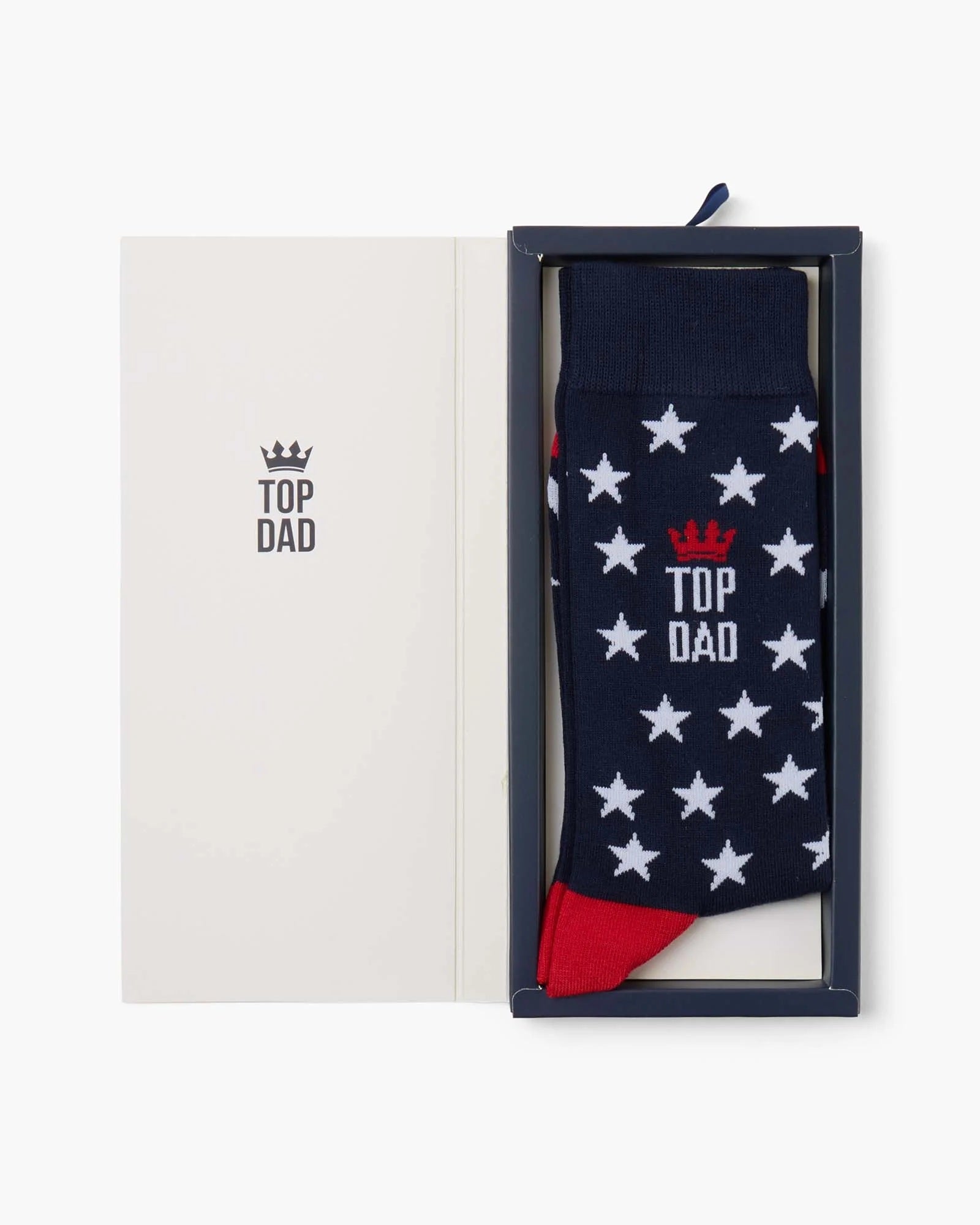 Bamboozld Mens Top Dad Stars Bamboo Sock Card - Navy Sz7-11