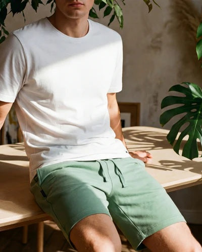 Bamboozld Mens Comfy Bamboo Jersey Sleep Short Sage [sz:s]