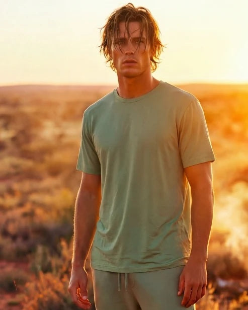 Bamboozld Mens Comfy Bamboo Sleep Tee Sage [sz:s]