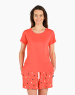 Load image into Gallery viewer, Bamboozld Womens Comfy Bamboo Sleep Tee Coral *sale*
