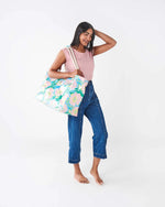 Load image into Gallery viewer, Kip &amp; Co Tumbling Flowers Beach Bag One Size
