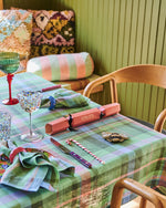 Load image into Gallery viewer, Kip &amp; Co Jewel Of The Nile Tartan Linen Tablecloth Large Rectangular
