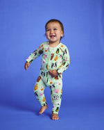 Load image into Gallery viewer, Kip &amp; Co Farm Friends Organic Long Sleeve Zip Romper [sz:0-3m]
