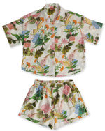 Load image into Gallery viewer, Kip &amp; Co Bouquet Beauty Organic Cotton Short Sleeve Shirt &amp; Pant Pyjama Set 14
