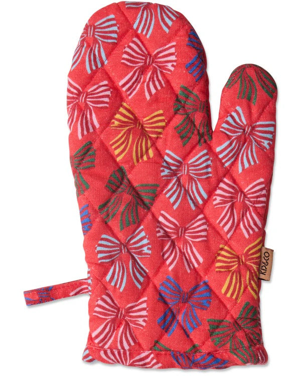 Kip & Co Festive Bow Oven Mitt One Size