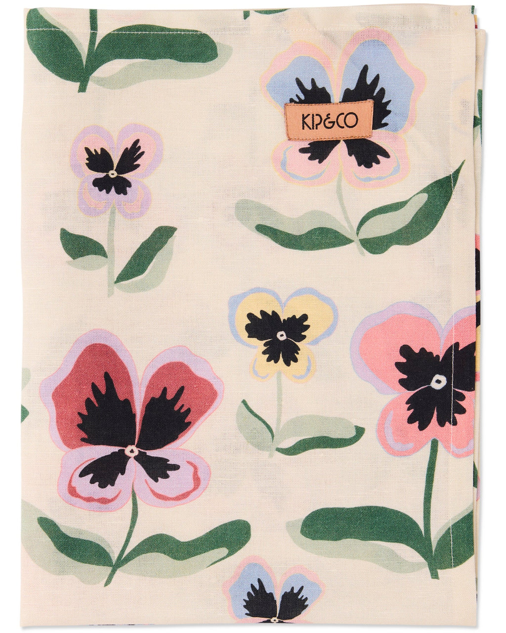 Kip & Co Pretty Pansy Tea Towel One Size