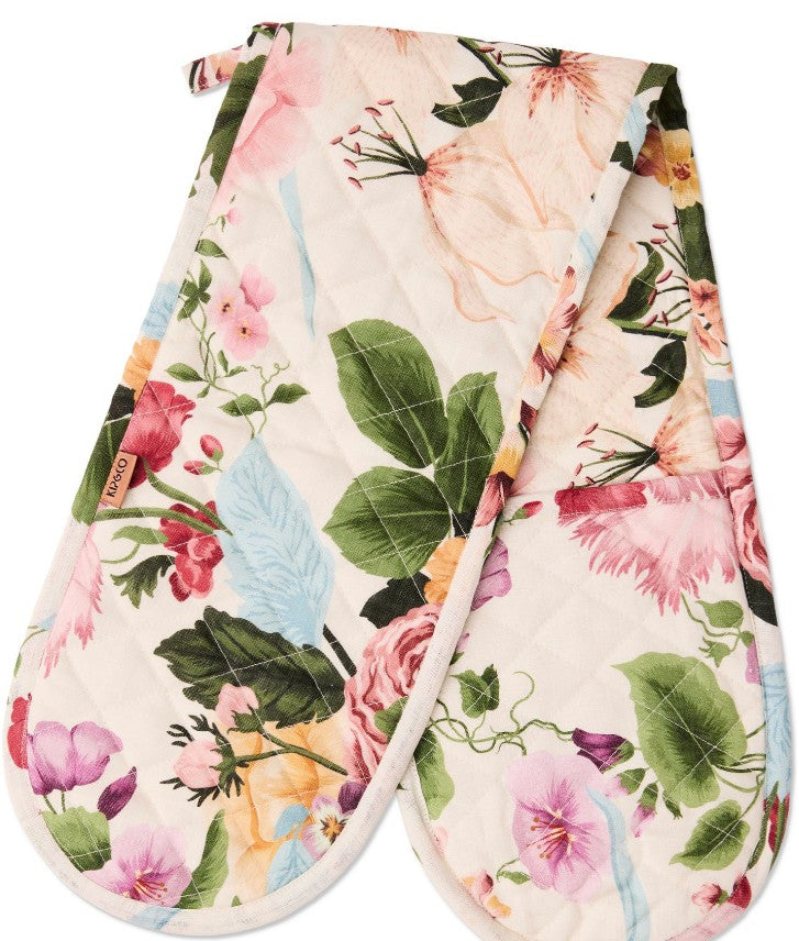 Kip & Co Belle Floral Double Oven Mitt One Size