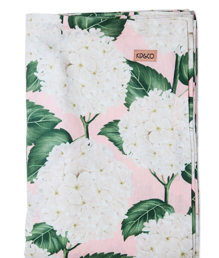 Kip & Co Hydrangea Pink Tablecloth Standard Rectangular