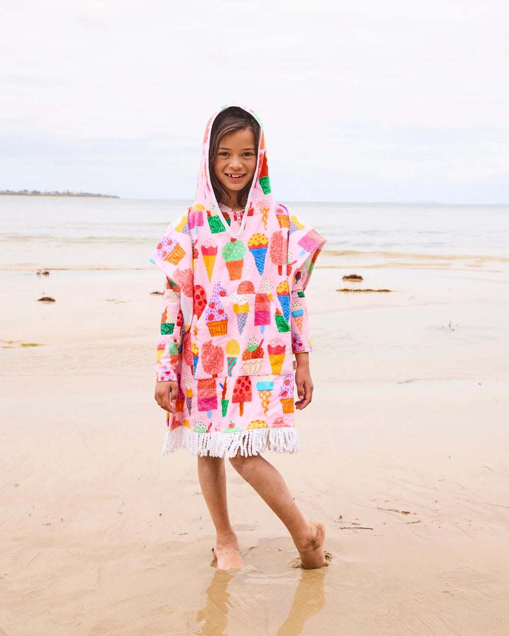 Kip & Co Gelato Printed Kids Terry Poncho [sz:small]