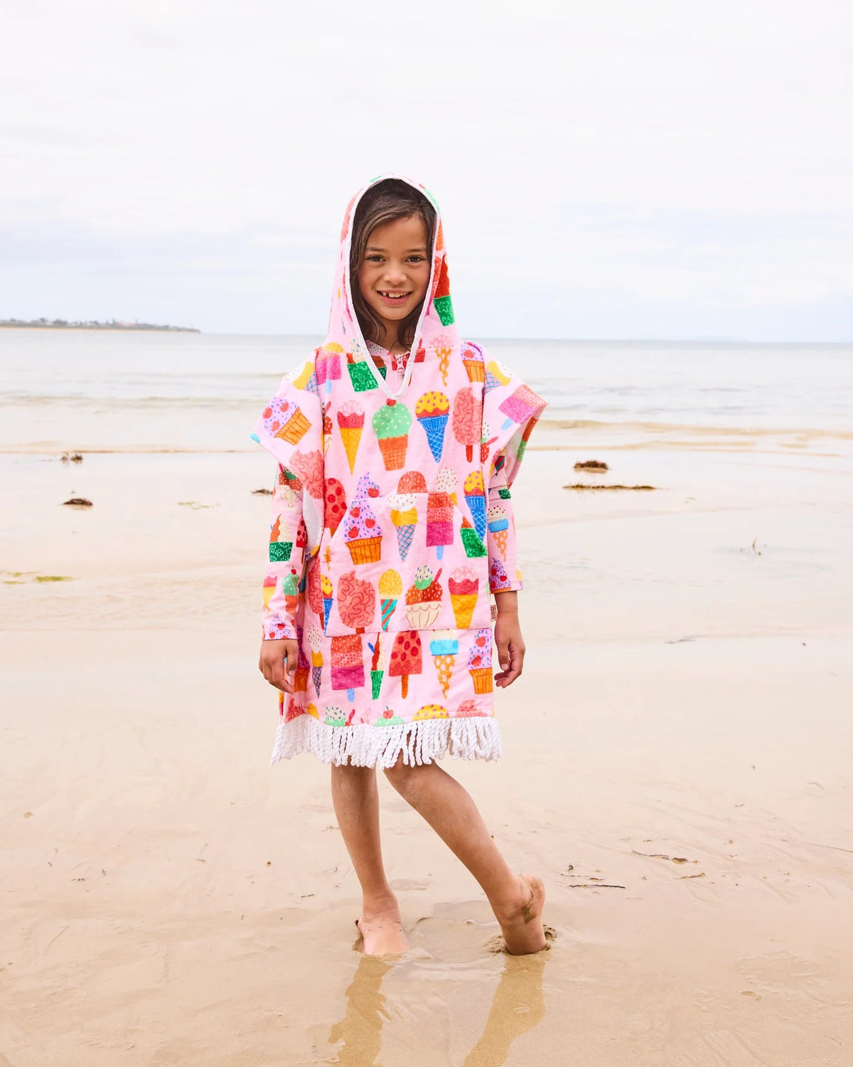 Kip & Co Gelato Printed Kids Terry Poncho [sz:small]