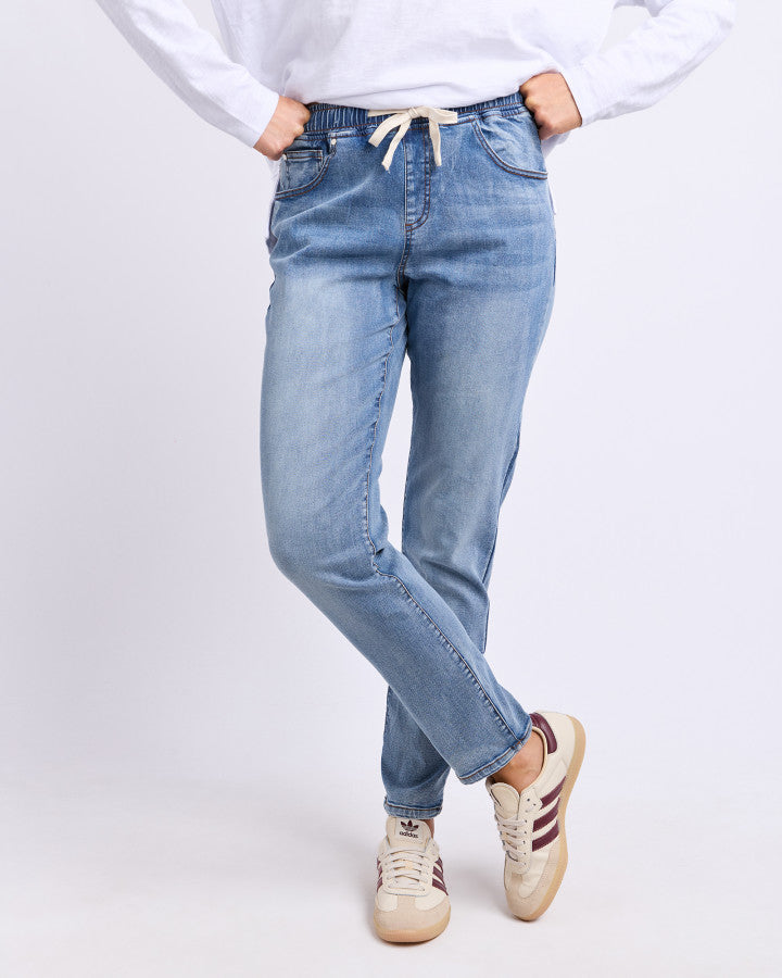 Foxwood Juliette Jogger Jean Light Blue [sz:8]